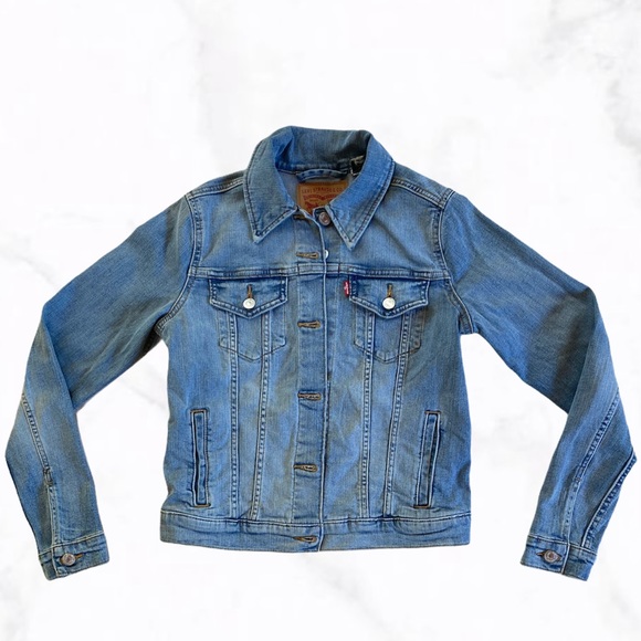 Levi’s Ex Boyfriend Light Wash Denim Jacket - Picture 2 of 4